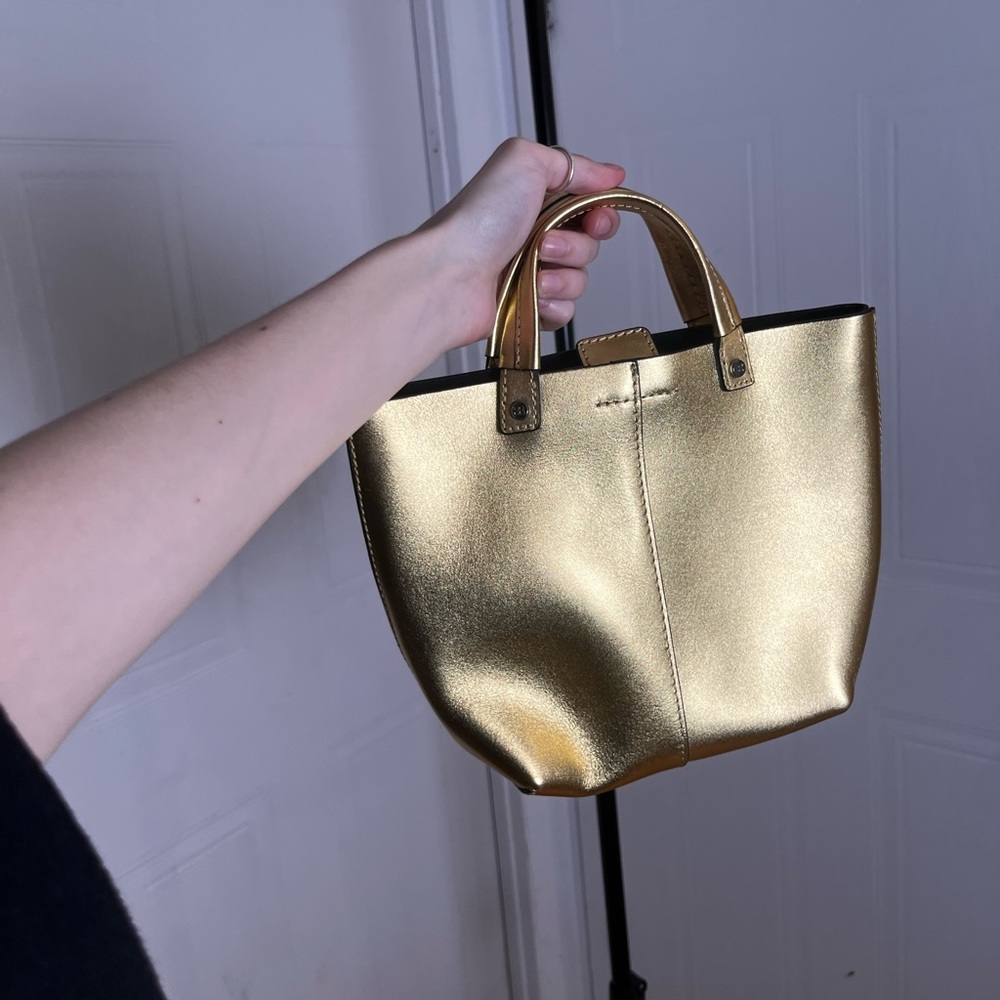 Gold mini purse